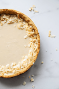 Mel Pea's Keto Toasted Coconut Panna Cotta Tart - Palena Fresh