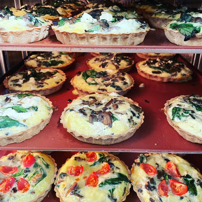 Keto Spinach, Mushroom & Feta Quiche