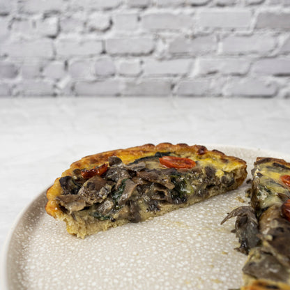 Keto Spinach, Mushroom & Feta Quiche